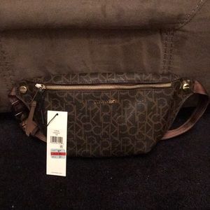 CK brown fanny pack new with tags
